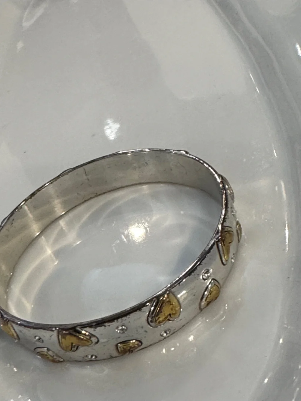 Brighton Two-Tone Heart Bracelet - Gold and Silver